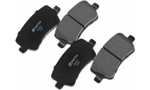 Колодки тормозные дисковые Partra, задние, комплект на ось (4 шт), арт. BP6047