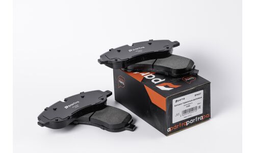 Колодки тормозные дисковые Partra, передние, комплект на ось (4 шт), арт. BP6057