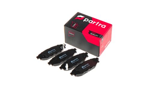 Колодки тормозные дисковые Partra, передние, комплект на ось (4 шт), арт. BP6093