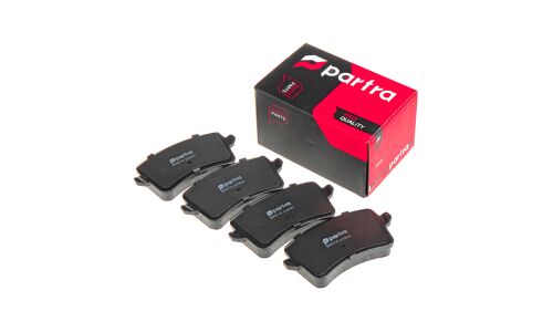 Колодки тормозные дисковые Partra, передние, комплект на ось (4 шт), арт. BP6110