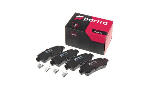 Колодки тормозные дисковые Partra, задние, комплект на ось (4 шт), арт. BP6111