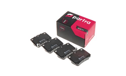 Колодки тормозные дисковые Partra, передние, комплект на ось (4 шт), арт. BP6121