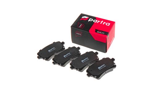 Колодки тормозные дисковые Partra, передние, комплект на ось (4 шт), арт. BP6130