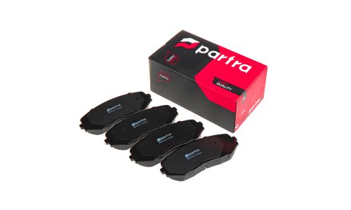Колодки тормозные дисковые Partra, передние, комплект на ось (4 шт), арт. BP6140