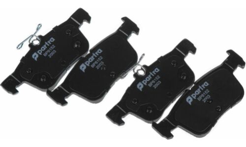 Колодки тормозные дисковые Partra, передние, комплект на ось (4 шт), арт. BP6152