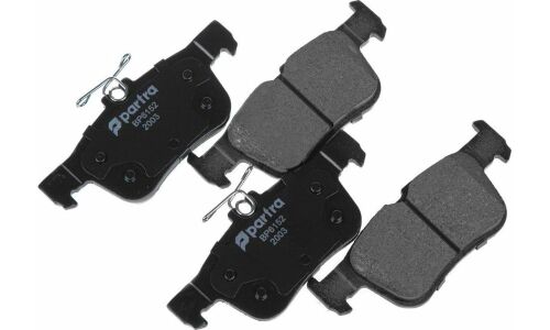 Колодки тормозные дисковые Partra, передние, комплект на ось (4 шт), арт. BP6152