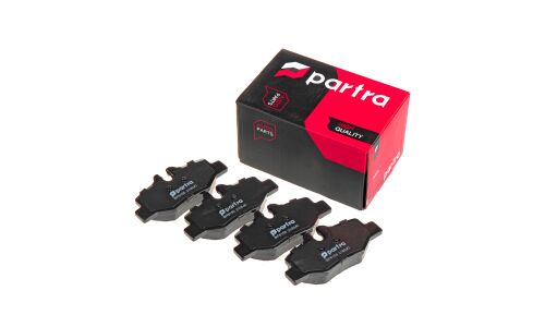 Колодки тормозные дисковые Partra, задние, комплект на ось (4 шт), арт. BP6155