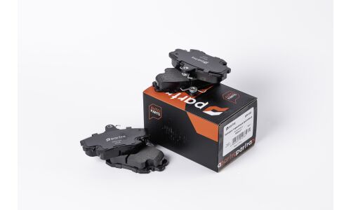 Колодки тормозные дисковые Partra, передние, комплект на ось (4 шт), арт. BP6160