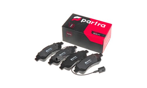 Колодки тормозные дисковые Partra, передние, комплект на ось (4 шт), арт. BP6164