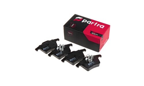 Колодки тормозные дисковые Partra, передние, комплект на ось (4 шт), арт. BP6168