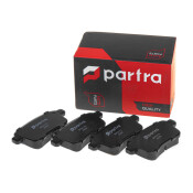 Колодки тормозные дисковые Partra, передние, комплект на ось (4 шт), арт. BP6173