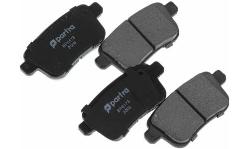 Колодки тормозные дисковые Partra, передние, комплект на ось (4 шт), арт. BP6173