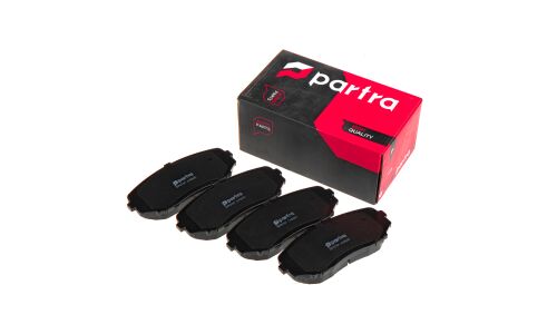 Колодки тормозные дисковые Partra, передние, комплект на ось (4 шт), арт. BP6191