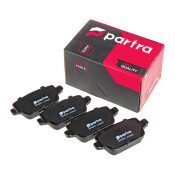 Колодки тормозные дисковые Partra, передние, комплект на ось (4 шт), арт. BP6201