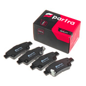 Колодки тормозные дисковые Partra, передние, комплект на ось (4 шт), арт. BP6206