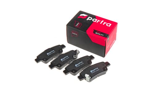 Колодки тормозные дисковые Partra, передние, комплект на ось (4 шт), арт. BP6206