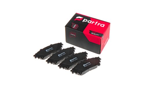 Колодки тормозные дисковые Partra, передние, комплект на ось (4 шт), арт. BP6263