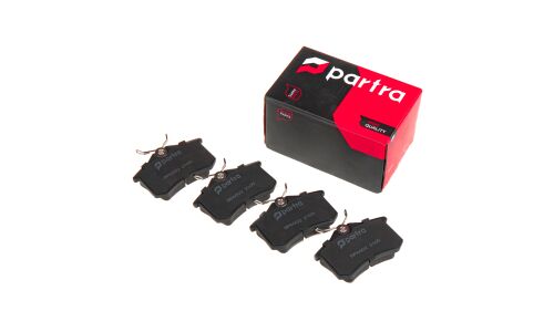 Колодки тормозные дисковые Partra, передние, комплект на ось (4 шт), арт. BP6002