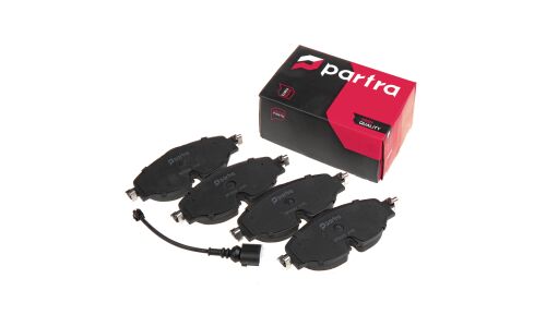Колодки тормозные дисковые Partra, передние, комплект на ось (4 шт), арт. BP6003