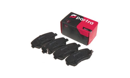 Колодки тормозные дисковые Partra, передние, комплект на ось (4 шт), арт. BP6004