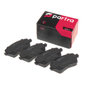 Колодки тормозные дисковые Partra, передние, комплект на ось (4 шт), арт. BP6007