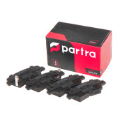 Колодки тормозные дисковые Partra, передние, комплект на ось (4 шт), арт. BP6009