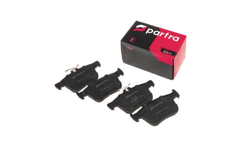 Колодки тормозные дисковые Partra, задние, комплект на ось (4 шт), арт. BP6014