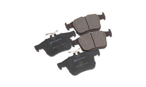Колодки тормозные дисковые Partra, задние, комплект на ось (4 шт), арт. BP6014