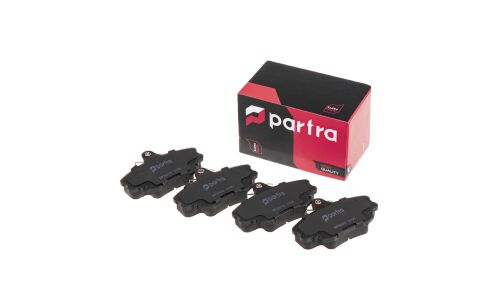 Колодки тормозные дисковые Partra, передние, комплект на ось (4 шт), арт. BP6015