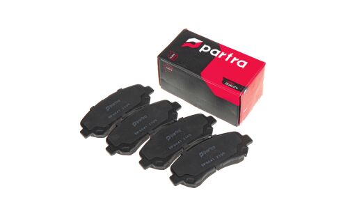 Колодки тормозные дисковые Partra, передние, комплект на ось (4 шт), арт. BP6041
