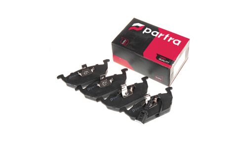Колодки тормозные дисковые Partra, передние, комплект на ось (4 шт), арт. BP6043