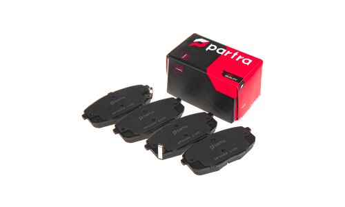 Колодки тормозные дисковые Partra, передние, комплект на ось (4 шт), арт. BP6069