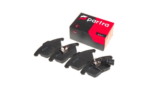 Колодки тормозные дисковые Partra, передние, комплект на ось (4 шт), арт. BP6072