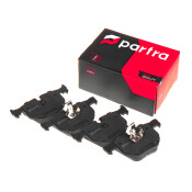 Колодки тормозные дисковые Partra, передние, комплект на ось (4 шт), арт. BP6077