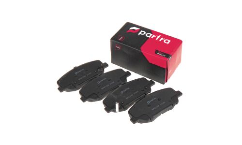 Колодки тормозные дисковые Partra, передние, комплект на ось (4 шт), арт. BP6108