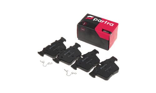 Колодки тормозные дисковые Partra, задние, комплект на ось (4 шт), арт. BP6145