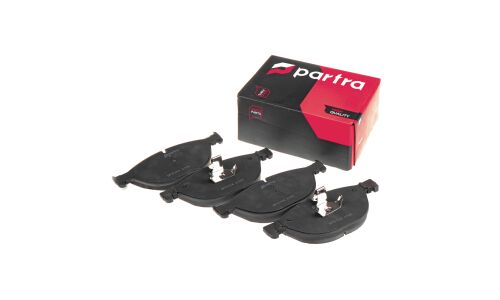 Колодки тормозные дисковые Partra, передние, комплект на ось (4 шт), арт. BP6154
