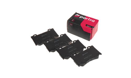 Колодки тормозные дисковые Partra, передние, комплект на ось (4 шт), арт. BP6161