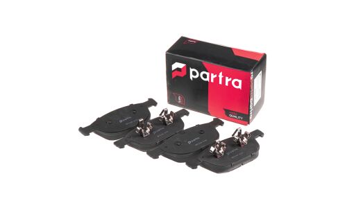 Колодки тормозные дисковые Partra, передние, комплект на ось (4 шт), арт. BP6169