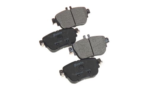 Колодки тормозные дисковые Partra, задние, комплект на ось (4 шт), арт. BP6185