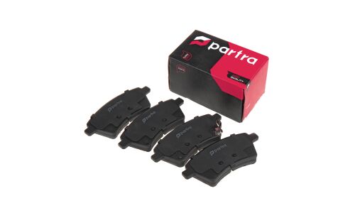 Колодки тормозные дисковые Partra, передние, комплект на ось (4 шт), арт. BP6192