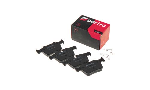 Колодки тормозные дисковые Partra, задние, комплект на ось (4 шт), арт. BP6207