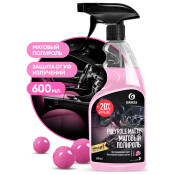 Полироль салона Grass Polyrole Matte, матовый блеск, с ароматом бабл гам, бутылка с триггерм 600мл, арт. 110428