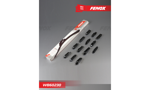 Щетка стеклоочистителя 60 см (24 ) бескаркасная Fenox, арт. WB60230