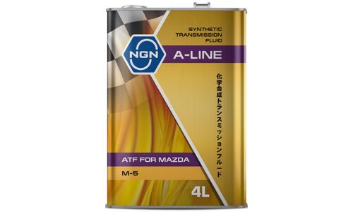 Масло трансмиссионное NGN ATF A-Line, синтетическое, Mazda ATF M-V, для АКПП, 4л, арт. V182575201