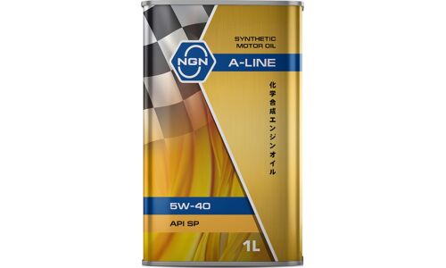 Масло моторное NGN A-Line 5w40, синтетическое, API SP, для бензинового двигателя, 1л, арт. V182575119