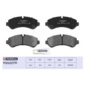 Колодки тормозные дисковые Marshall, задние, комплект на ось (4 шт), арт. M2622791