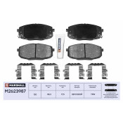 Колодки тормозные дисковые Marshall, передние, комплект на ось (4 шт), арт. M2623987