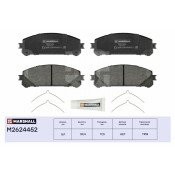Колодки тормозные дисковые Marshall, передние, комплект на ось (4 шт), арт. M2624452