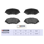 Колодки тормозные дисковые Marshall, передние, комплект на ось (4 шт), арт. M2622768